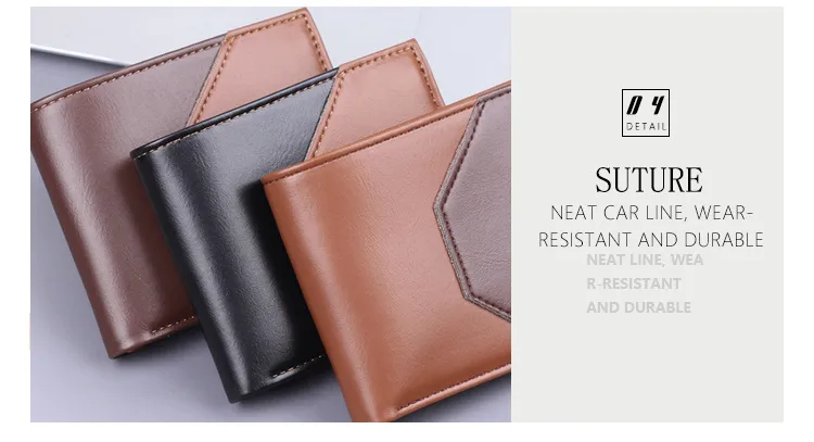 Men's Wallet Men's Short Wallet Card Holder Two-in-One Men's Wallet  New Men's Multi-Card Holder Wallet display picture 18