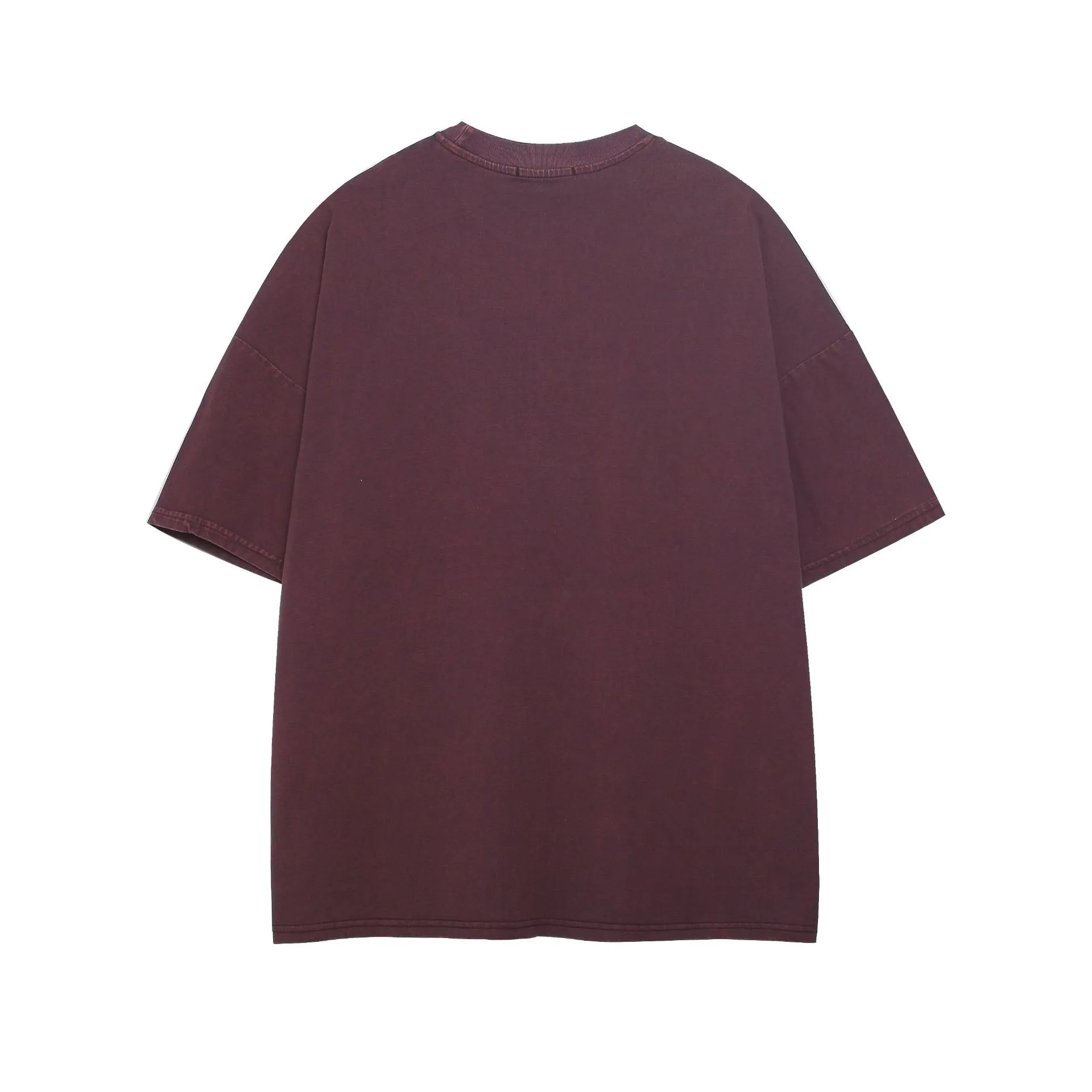 Jiayiku  Summer Short-Sleeved T-Shirt American Retro Hip-Hop Trendy Brand Washed T-Shirt Men's Loose Cotton Bottoming Shirt display picture 4