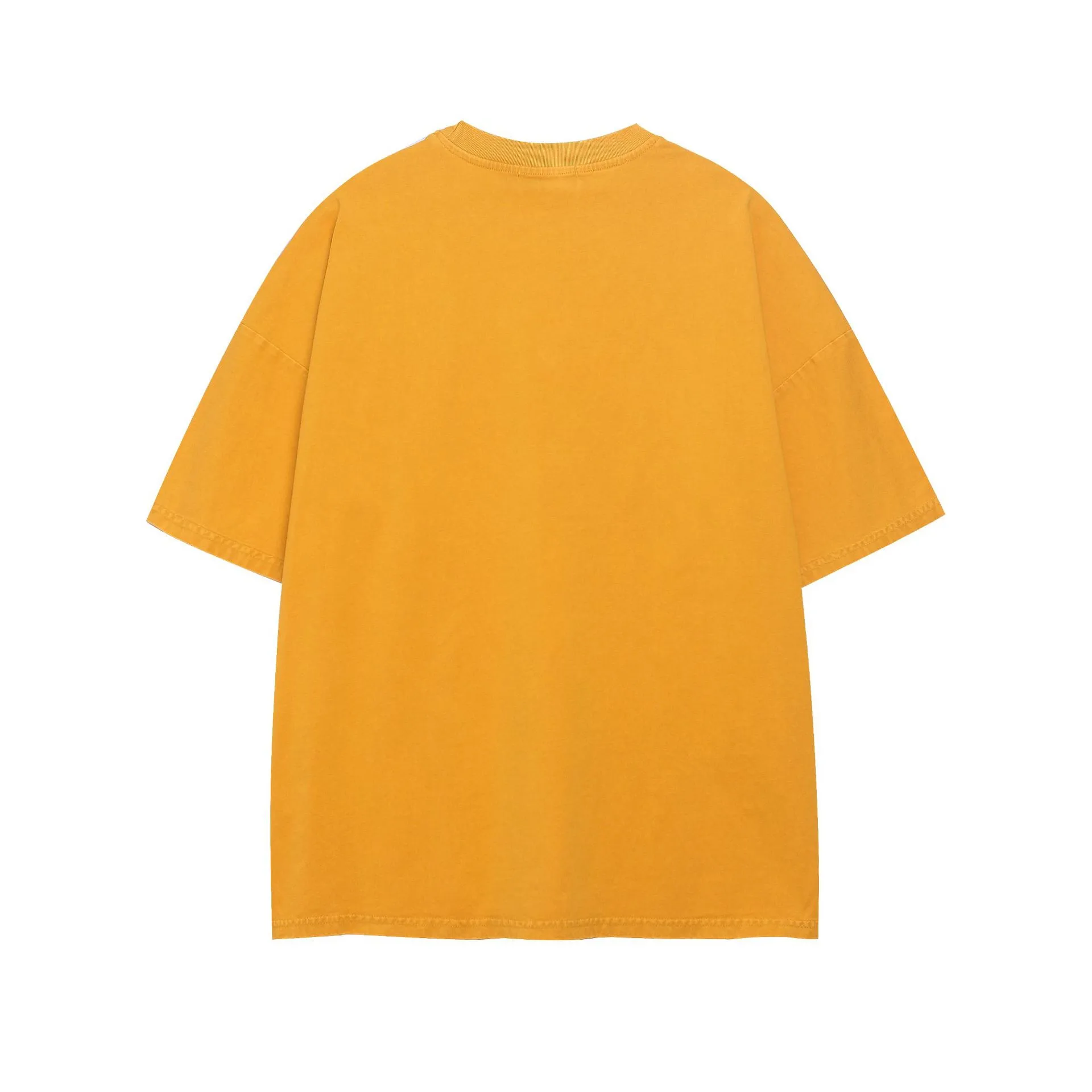 Jiayiku  Summer Short-Sleeved T-Shirt American Retro Hip-Hop Trendy Brand Washed T-Shirt Men's Loose Cotton Bottoming Shirt display picture 8