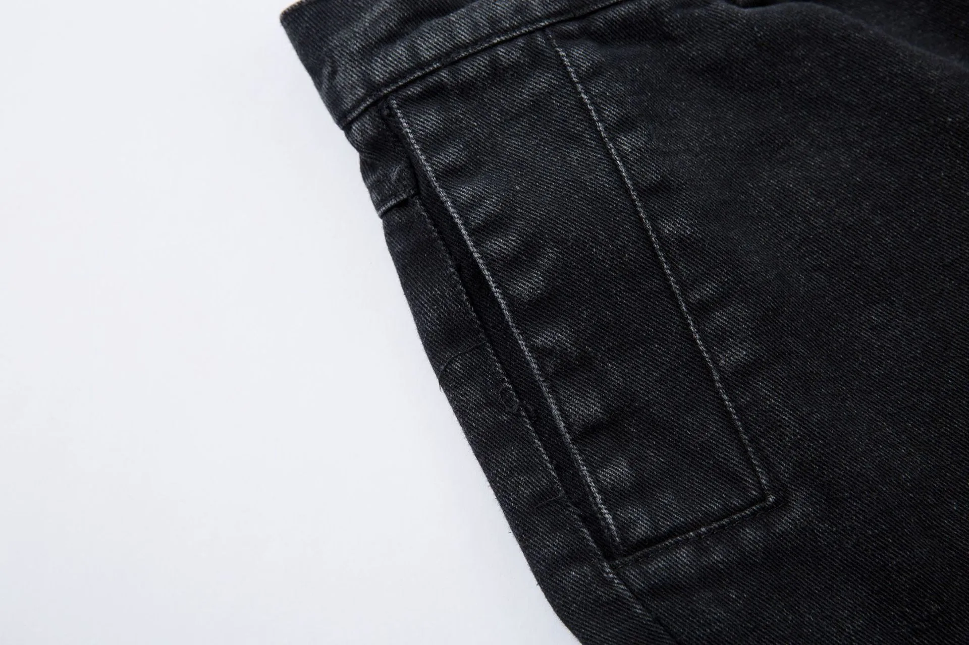 Men's American Street Style Mecha Heavy-Duty Workwear Jeans High Street Ro Style Washed Loose Wide-Leg Pants display picture 16