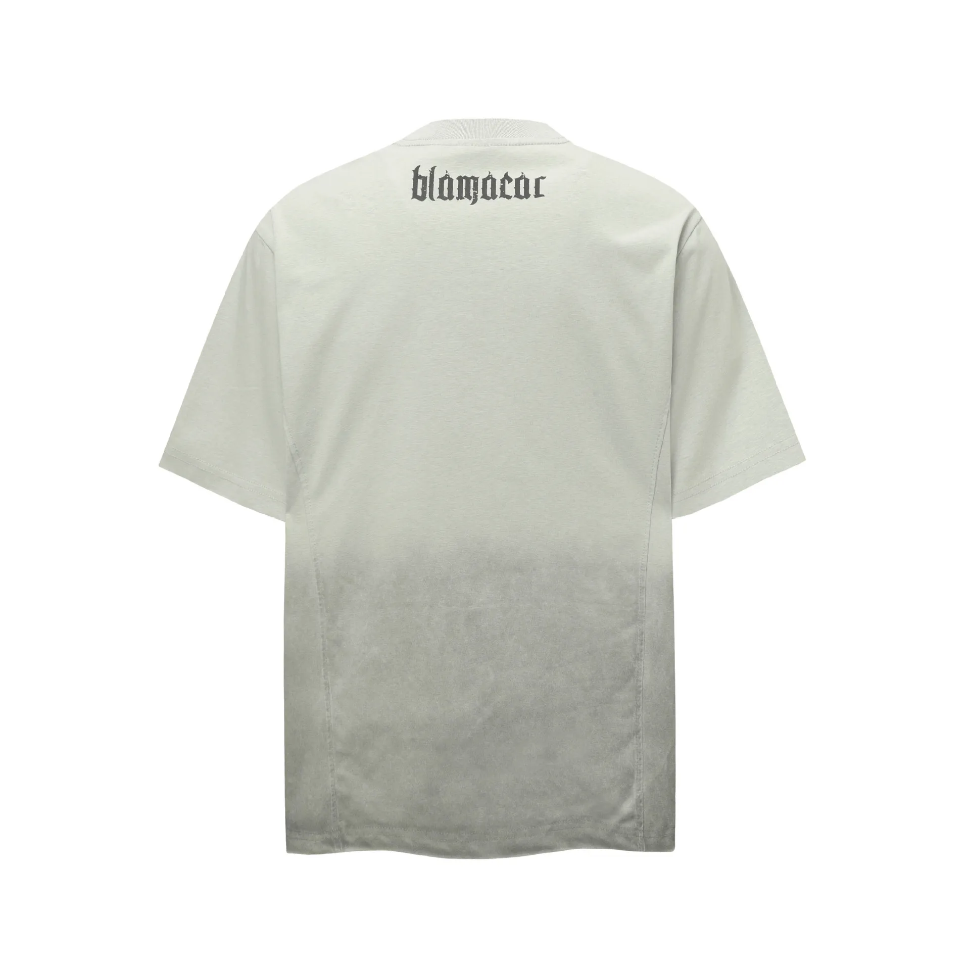 Jiayiku  Summer T-Shirt Men's American Retro Trendy Brand Burnt Flower Hole Heavy Industry Raw Edge Washed T-Shirt Short-Sleeved Men display picture 8