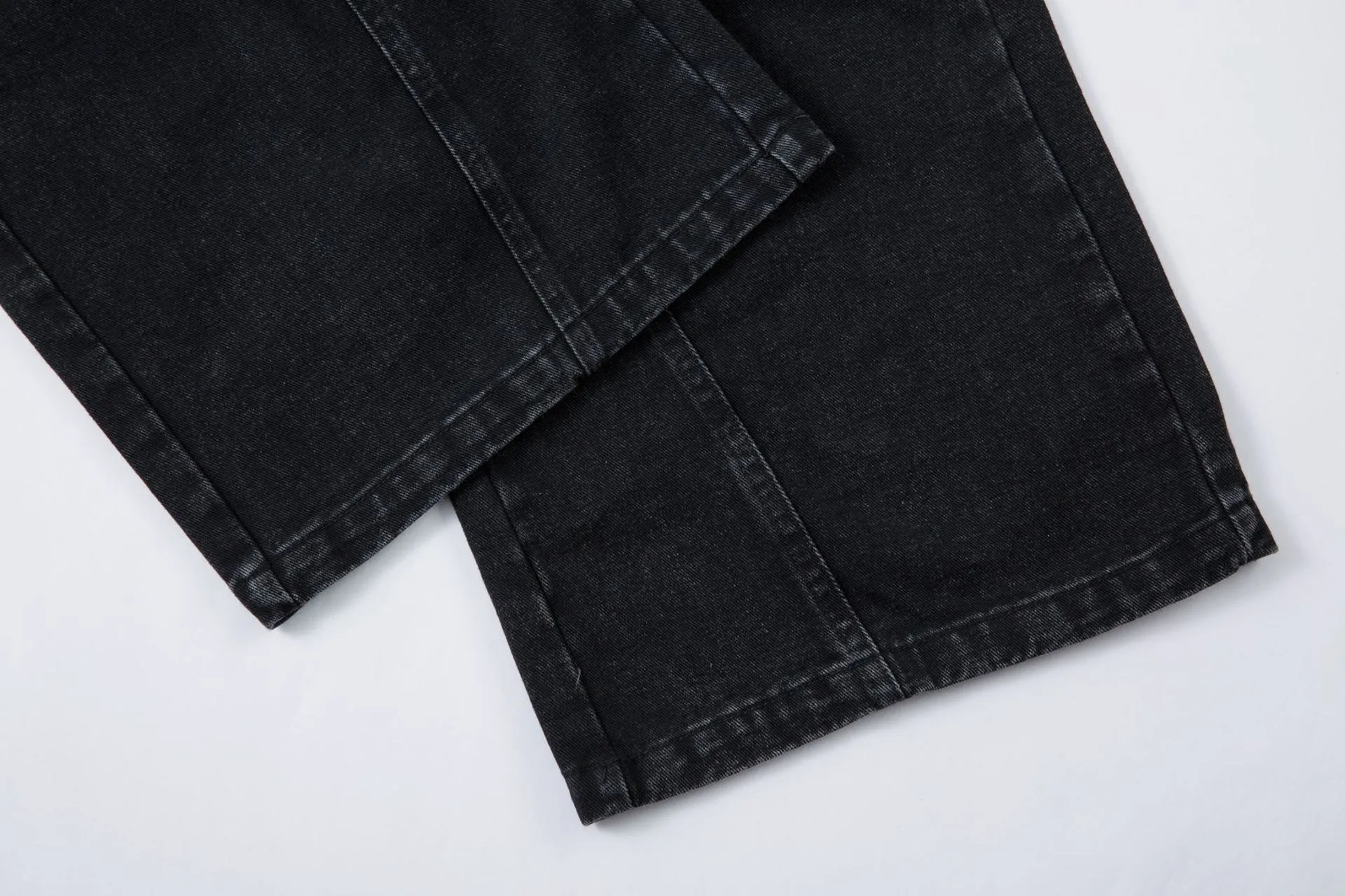 Men's American Street Style Mecha Heavy-Duty Workwear Jeans High Street Ro Style Washed Loose Wide-Leg Pants display picture 19