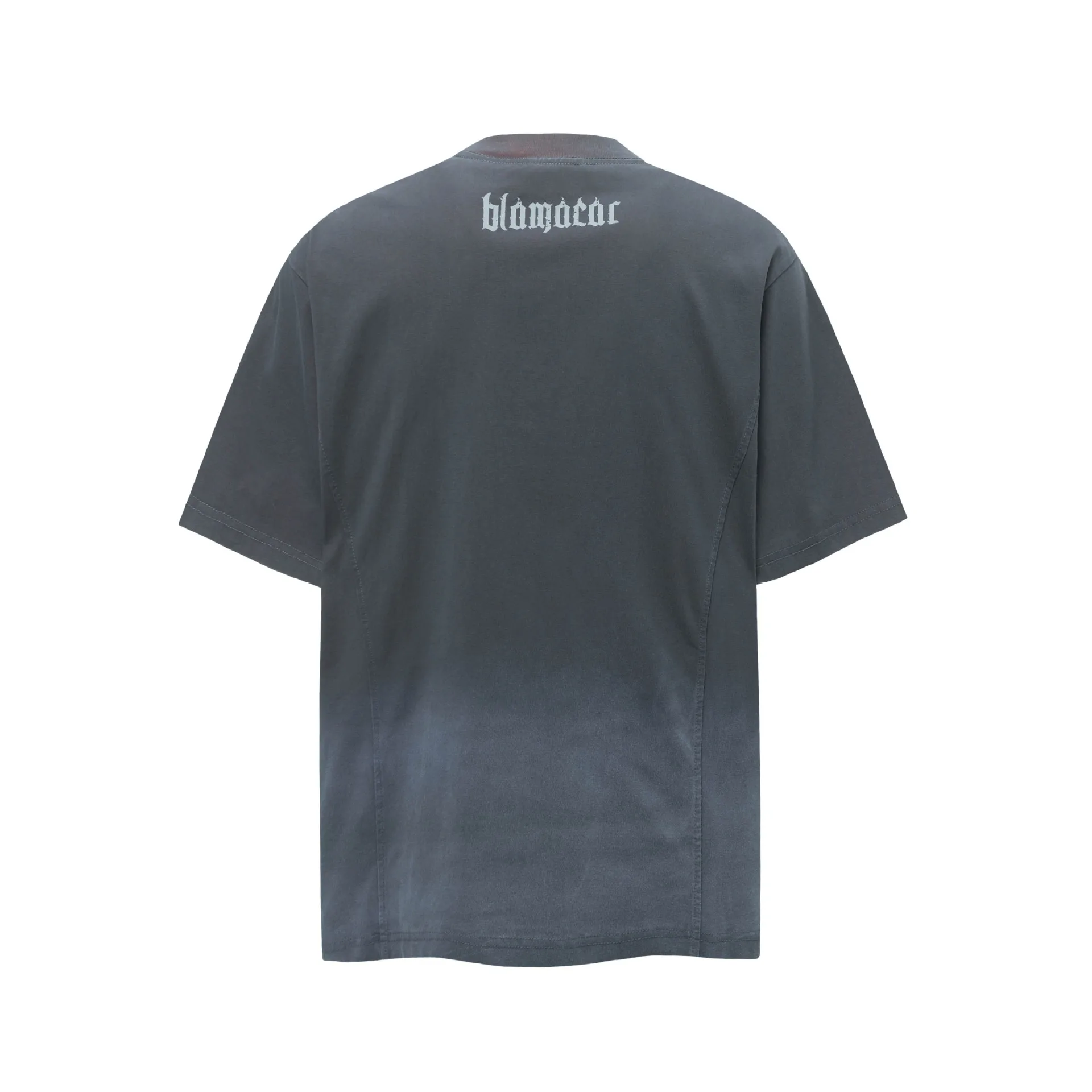 Jiayiku  Summer T-Shirt Men's American Retro Trendy Brand Burnt Flower Hole Heavy Industry Raw Edge Washed T-Shirt Short-Sleeved Men display picture 11