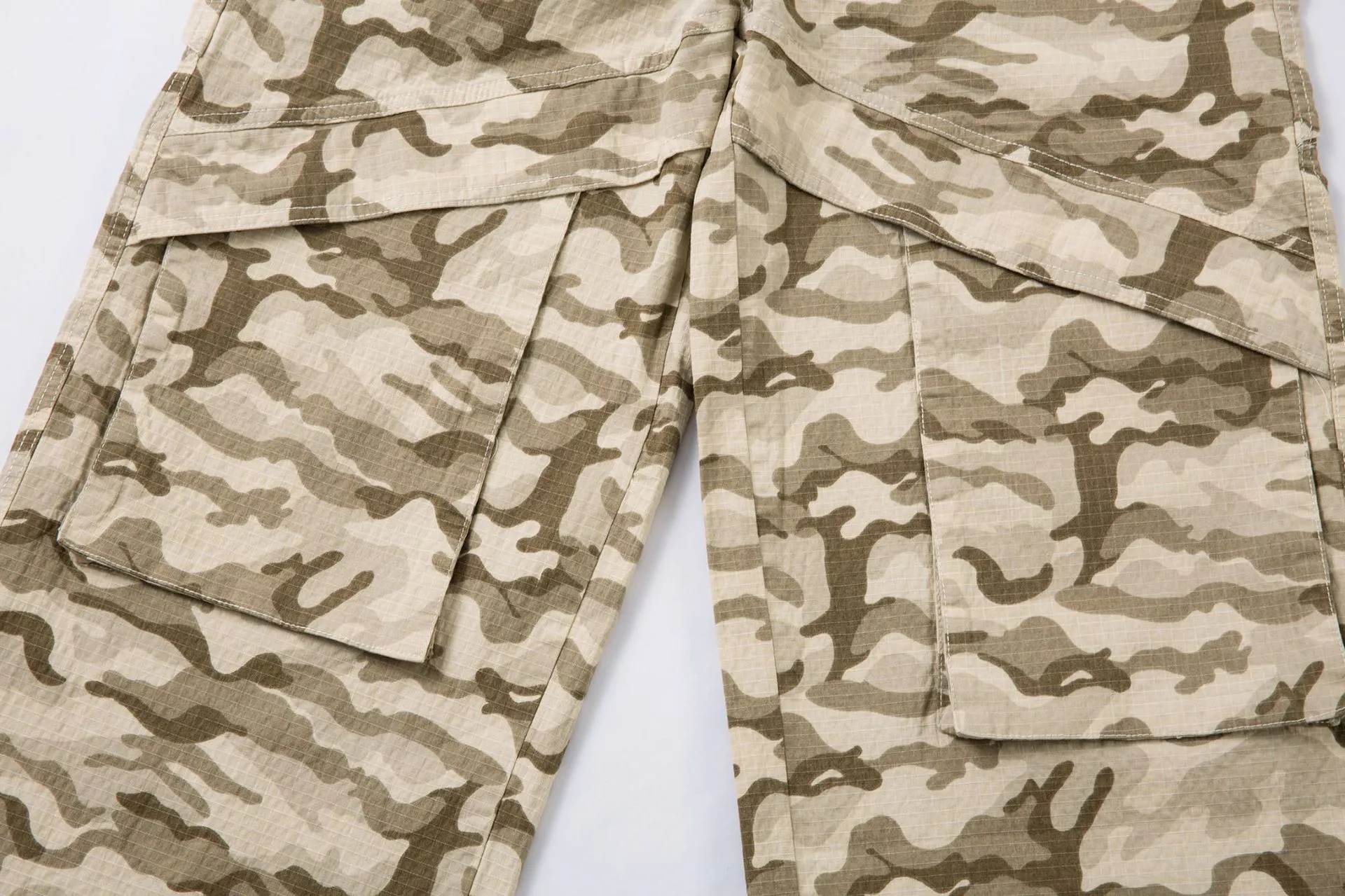 Jiayiku Fashion Brand American Street Functional Camouflage Overalls Men's Loose Wide Leg Pants Outdoor Casual Long Pants display picture 8