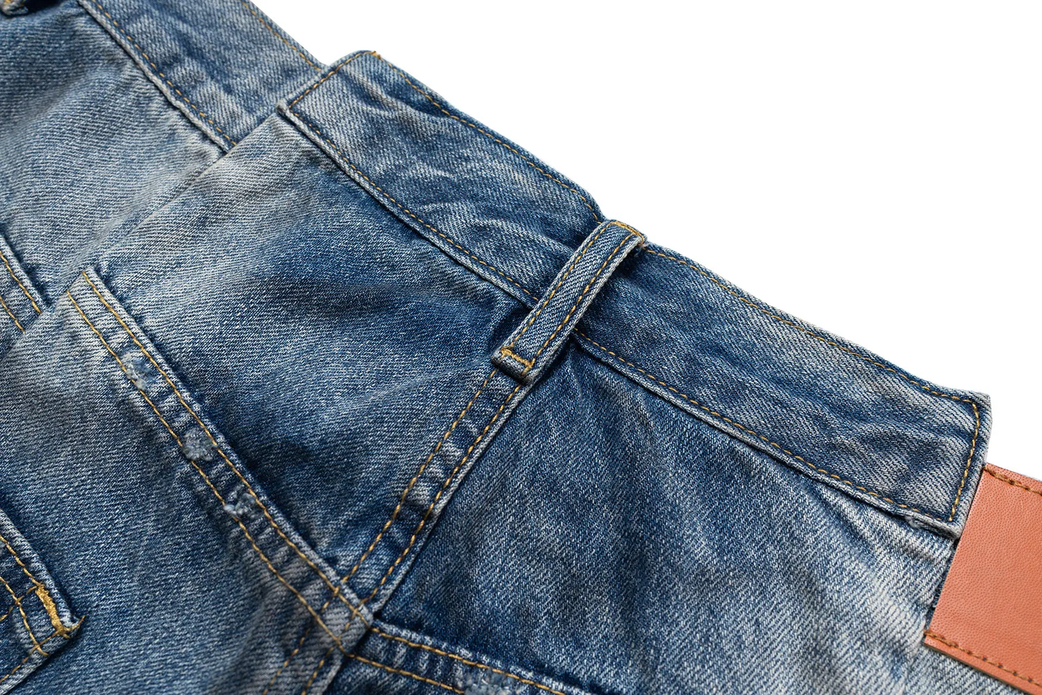 Jiayiku Men's Wear Waste Soil Dirty Dyed American High Street Heavy Washing Destruction Denim Pants Men's Wide Leg Shorts display picture 13