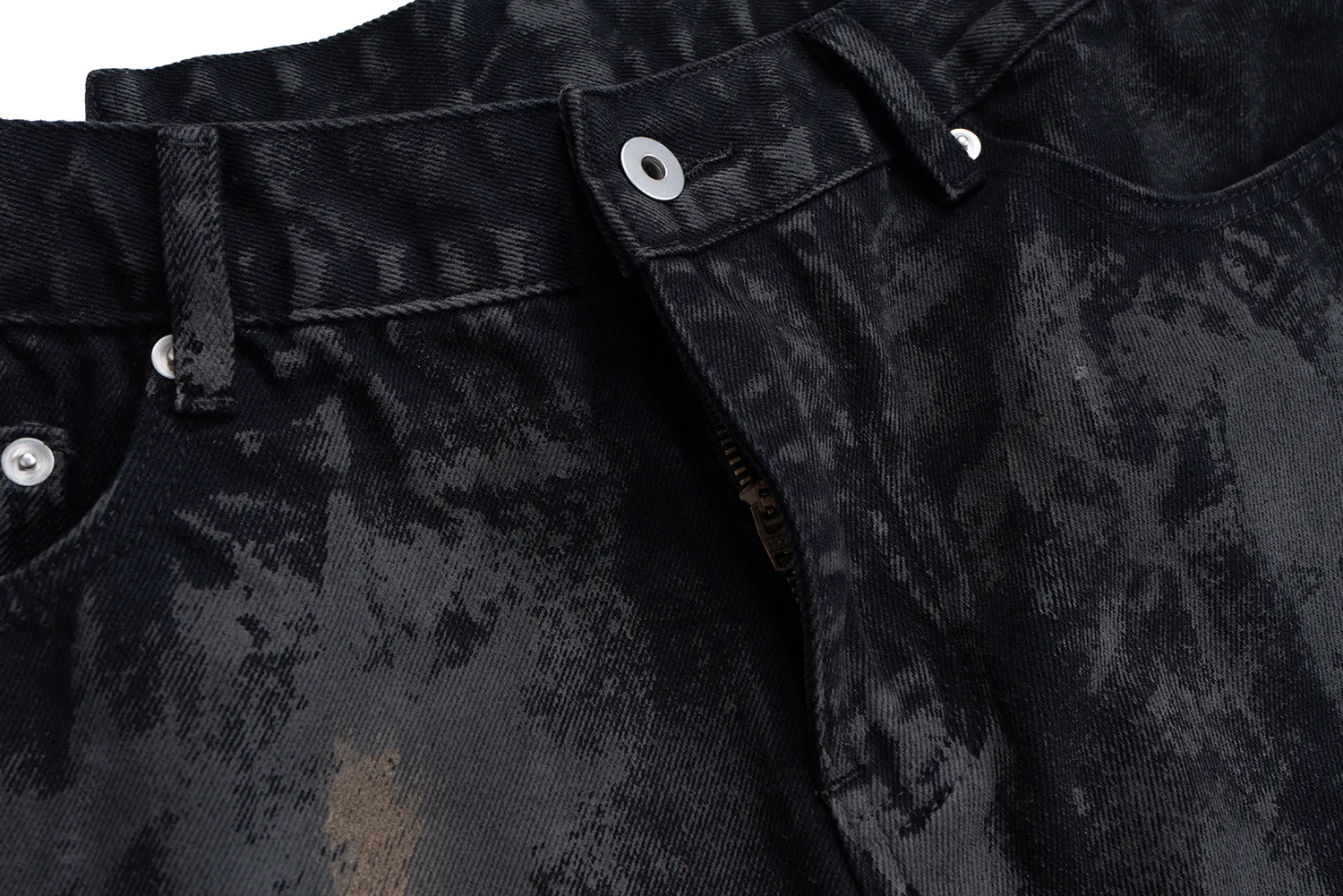 Jiayiku Men's Wear Waste Soil Dirty Dyed American High Street Heavy Washing Destruction Denim Pants Men's Wide Leg Shorts display picture 20