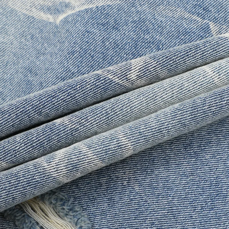 Jiayiku Men's  Summer New Style Niche Pleated Design Washed Denim Shirt Handsome Jacket Short Sleeve display picture 35