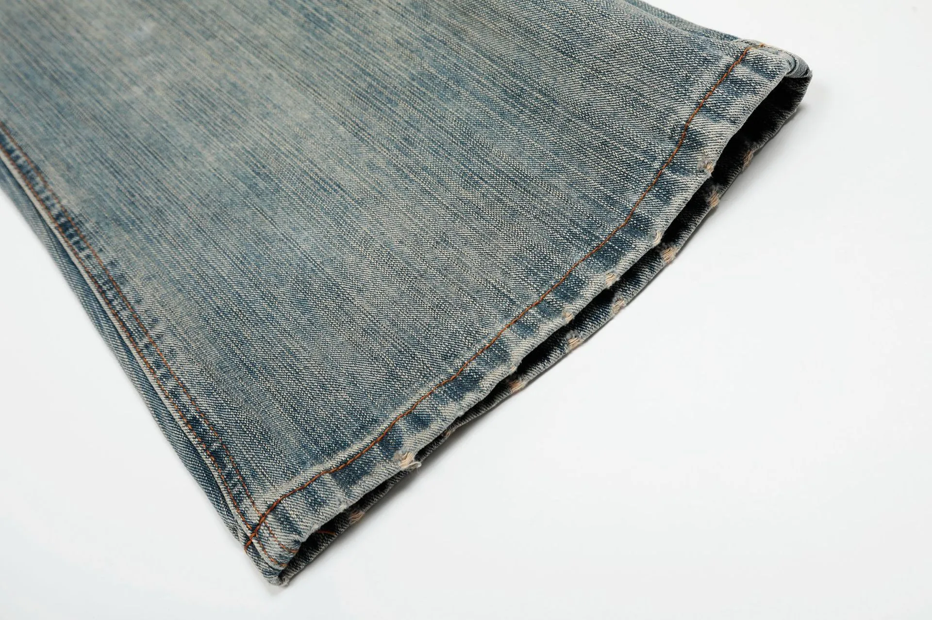 Jiayiku Men's  New High Street American Scimitar Pants Retro Washed Jeans Men's And Women's Vibe Wide Leg Pants display picture 12