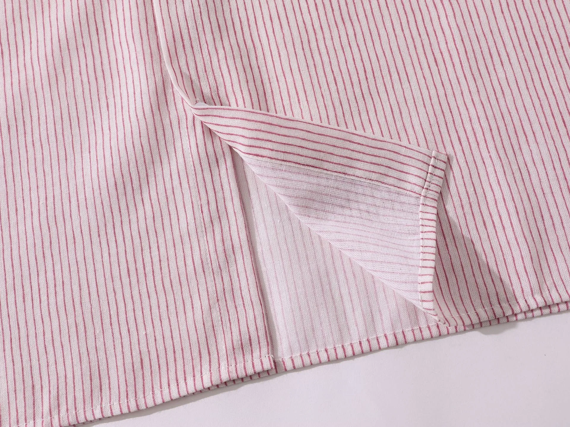 Jiayiku Men's  Summer Shirt New Style Retro Vintage Campus Style Floral Stripesd Shirt Short Sleeves display picture 16