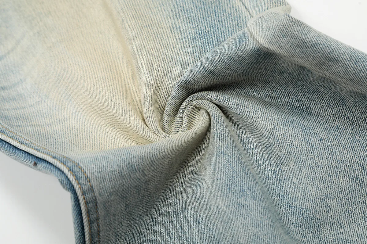 Jiayiku Trendy Brand  American Retro Washed Jeans Straight Simple Stylish Cleanfit Pants For Men And Women display picture 13