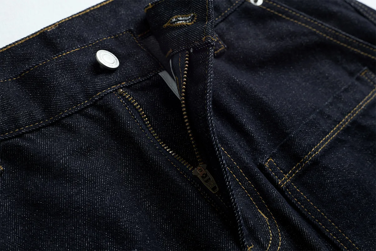 Jiayiku Trendy Brand  American Retro Washed Jeans Personalized Scimitar Pants Cleanfit Pants High Quality display picture 13
