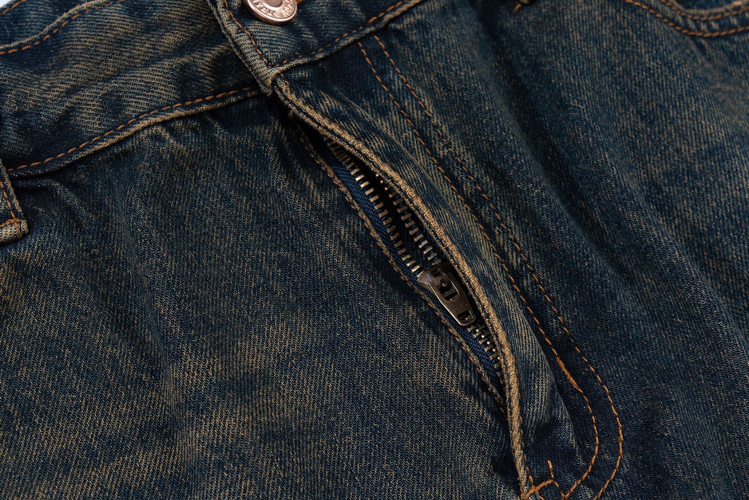 Jiayiku Men's  Summer Shorts  Street Fashion Brand Washed Mud-Dyed Cut Raw Edge Denim Pants display picture 8