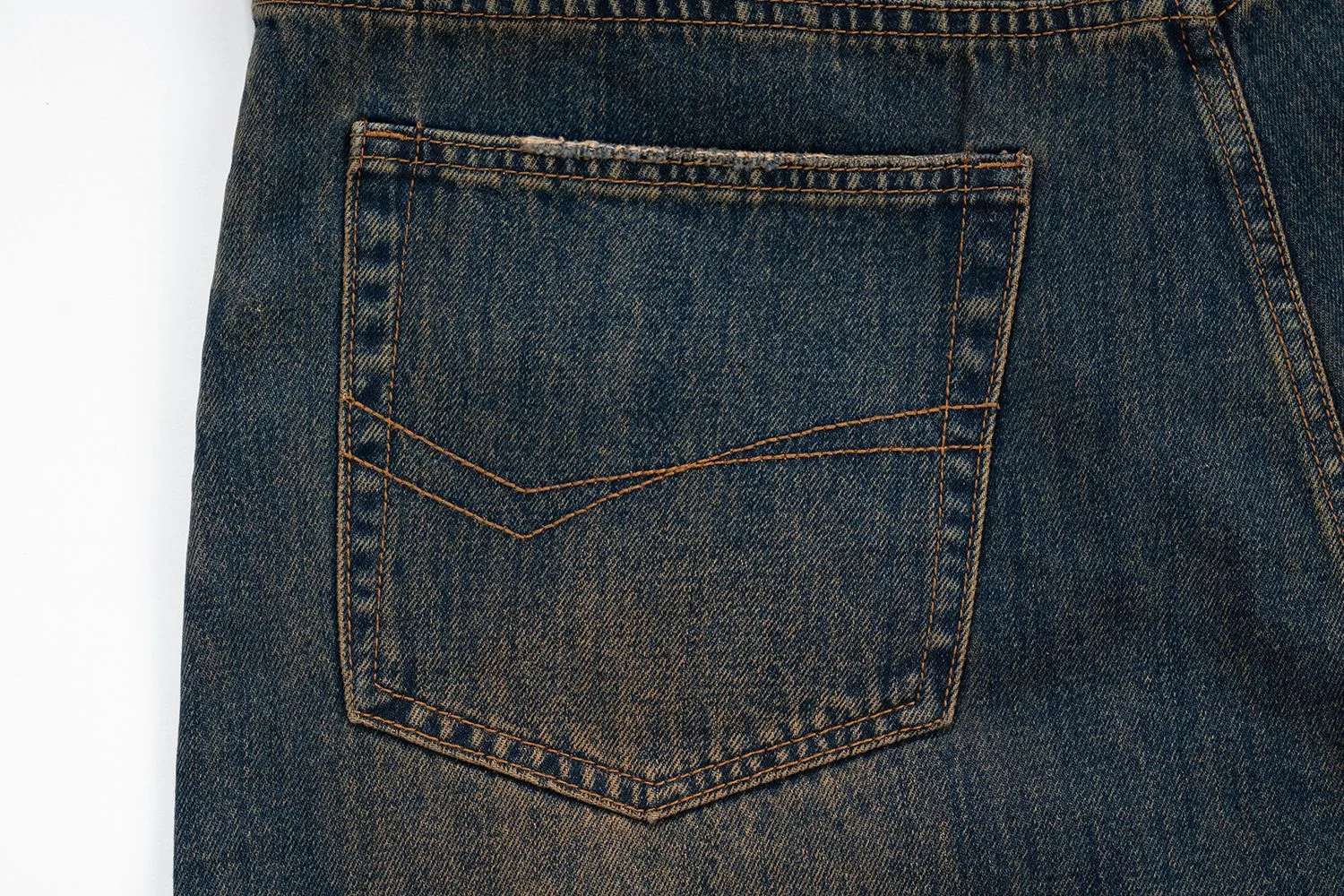 Jiayiku Men's  Summer Shorts  Street Fashion Brand Washed Mud-Dyed Cut Raw Edge Denim Pants display picture 9