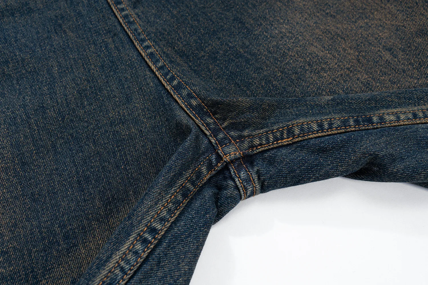 Jiayiku Men's  Summer Shorts  Street Fashion Brand Washed Mud-Dyed Cut Raw Edge Denim Pants display picture 13