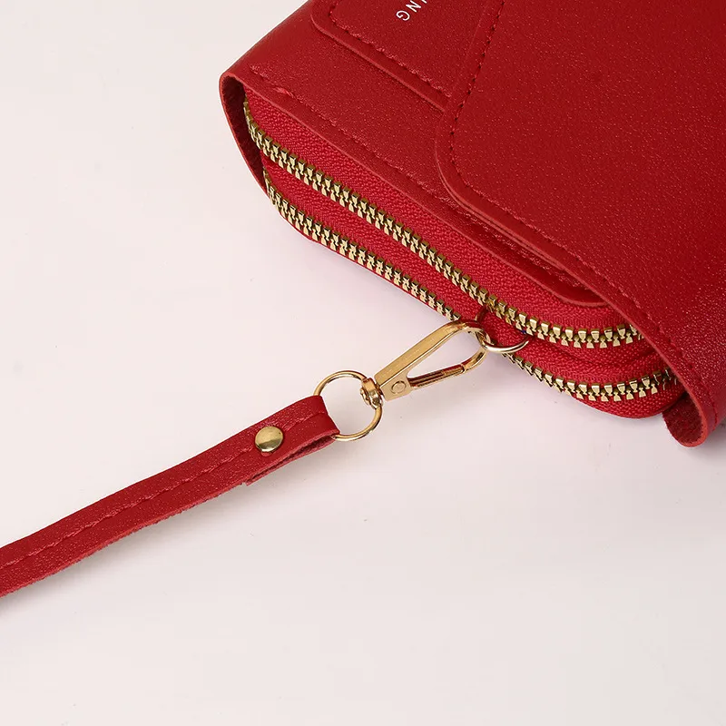 New Style Mobile Phone Bag Women's Fashionable Shoulder Crossbody Small Bag Cover Magnetic Buckle Multi-Layer Advanced Texture Mini Mobile Phone Bag display picture 8