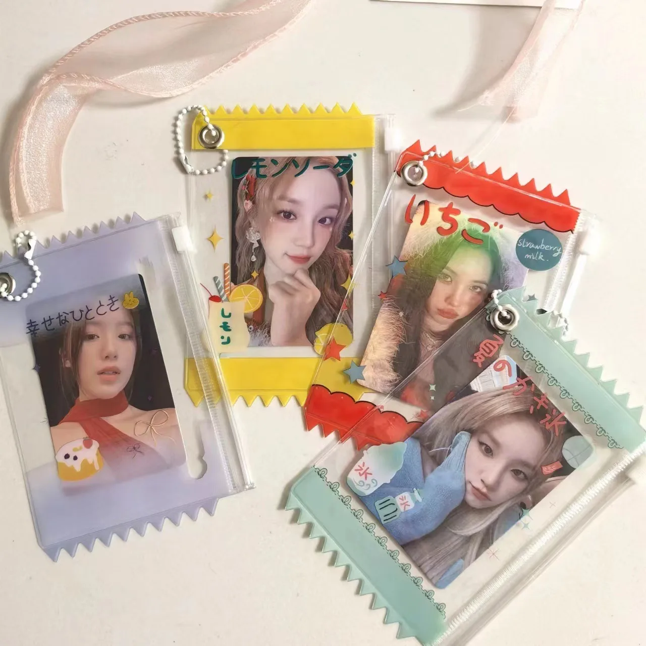 Wholesale Supply Of New Beverage Candy Bag Card Holder Photo Card Pendant Card Holder 3 Inch Small Card Storage display picture 3
