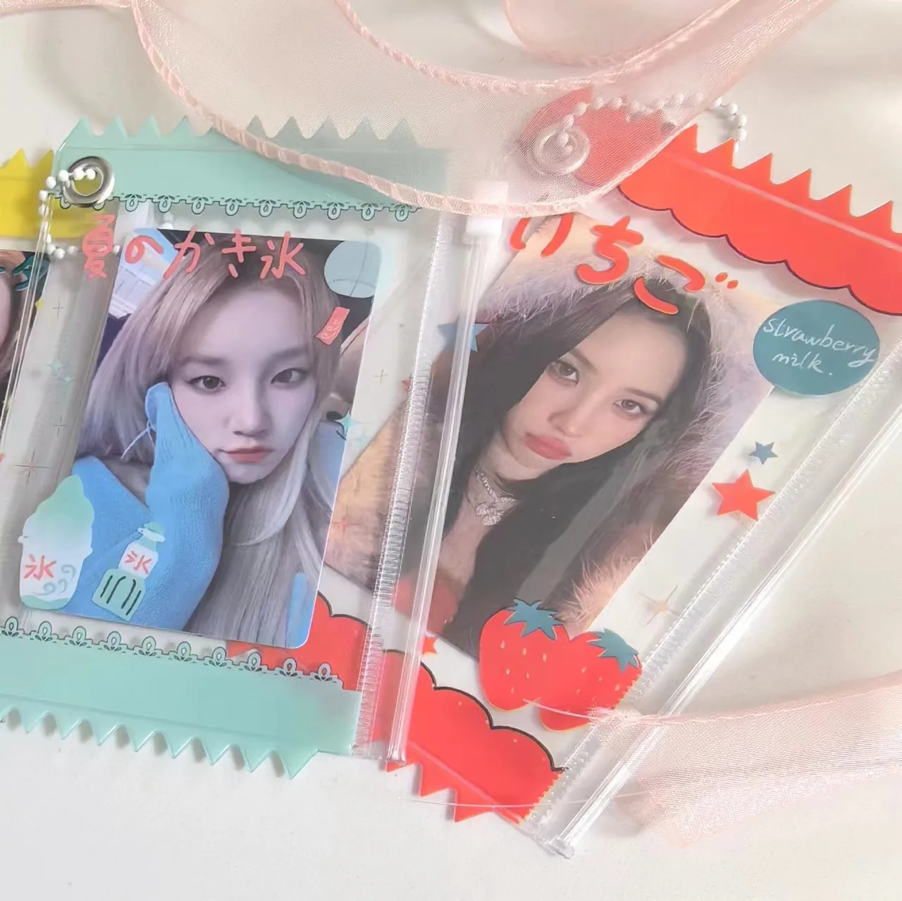 Wholesale Supply Of New Beverage Candy Bag Card Holder Photo Card Pendant Card Holder 3 Inch Small Card Storage display picture 7