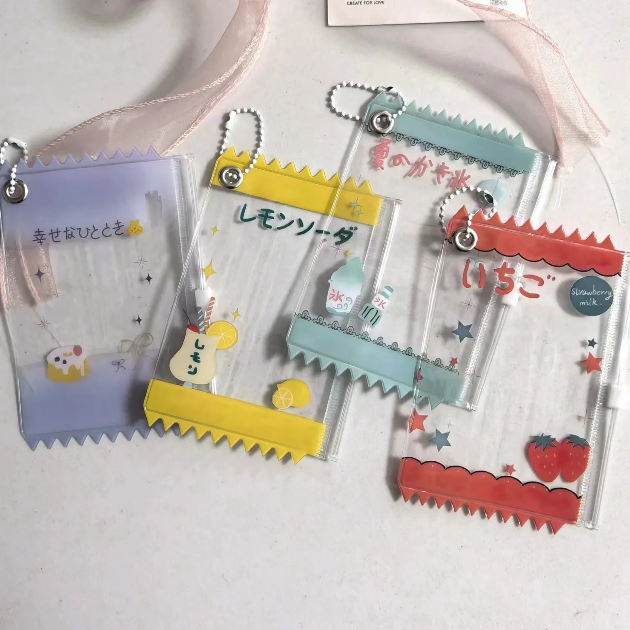 Wholesale Supply Of New Beverage Candy Bag Card Holder Photo Card Pendant Card Holder 3 Inch Small Card Storage display picture 4