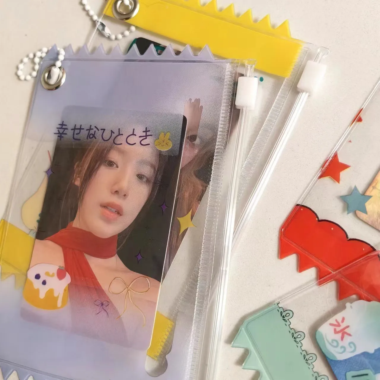 Wholesale Supply Of New Beverage Candy Bag Card Holder Photo Card Pendant Card Holder 3 Inch Small Card Storage display picture 6