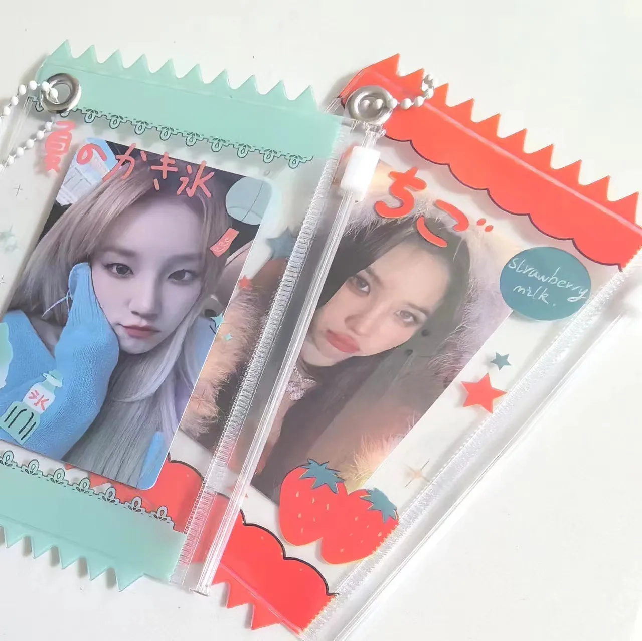 Wholesale Supply Of New Beverage Candy Bag Card Holder Photo Card Pendant Card Holder 3 Inch Small Card Storage display picture 8