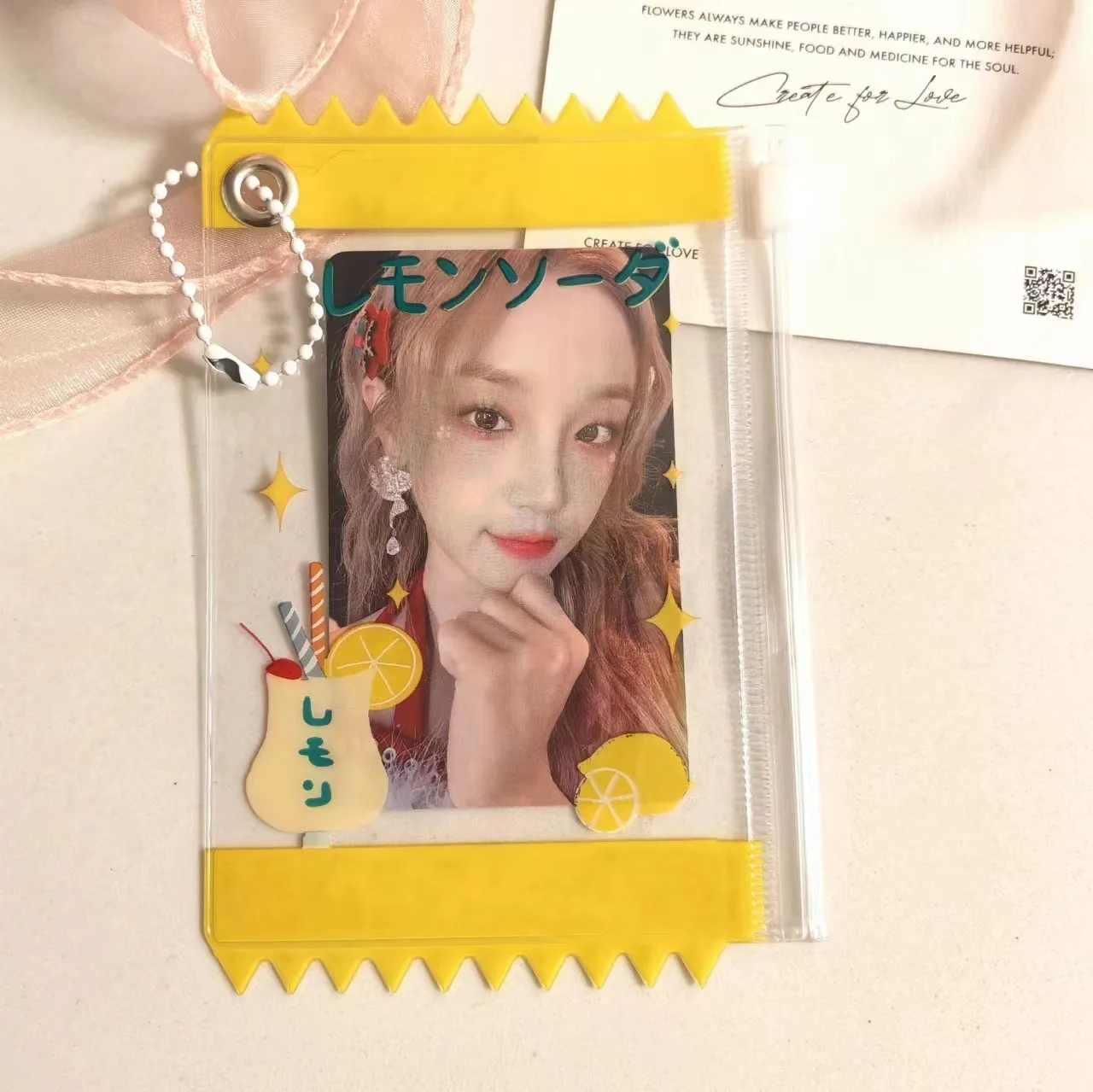 Wholesale Supply Of New Beverage Candy Bag Card Holder Photo Card Pendant Card Holder 3 Inch Small Card Storage display picture 9