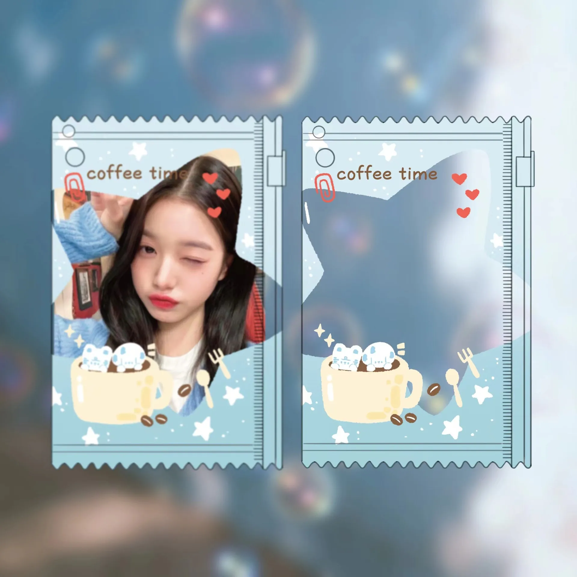 Wholesale Supply Of New Beverage Candy Bag Card Holder Photo Card Pendant Card Holder 3 Inch Small Card Storage display picture 16