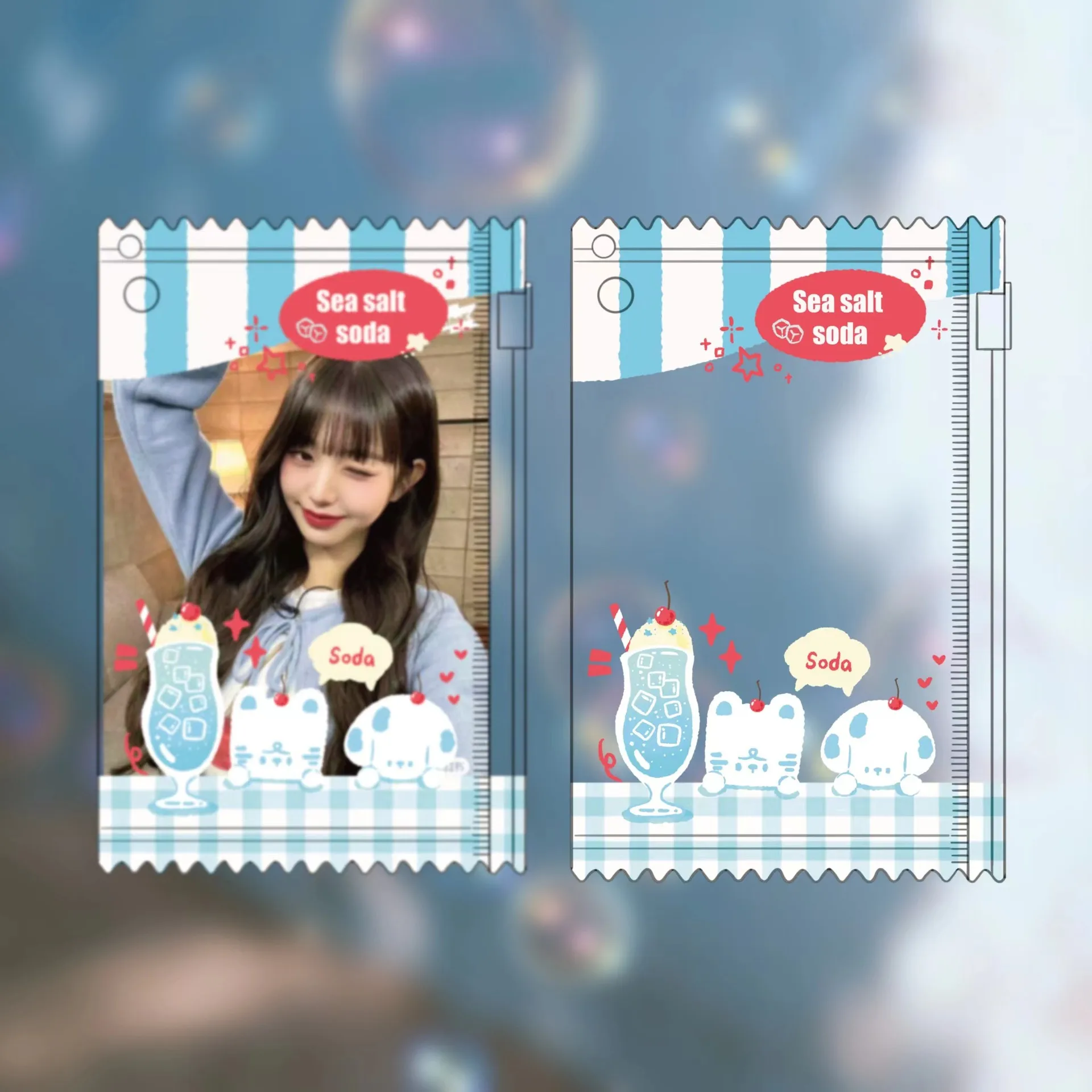 Wholesale Supply Of New Beverage Candy Bag Card Holder Photo Card Pendant Card Holder 3 Inch Small Card Storage display picture 17