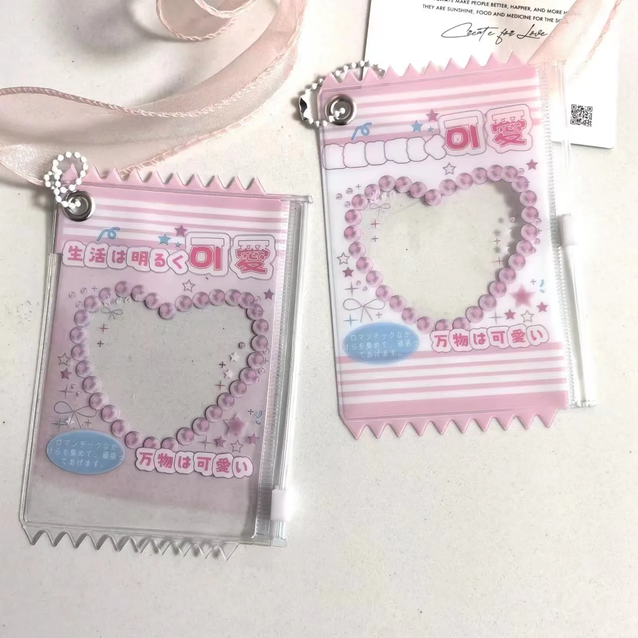 Wholesale Supply Of New Beverage Candy Bag Card Holder Photo Card Pendant Card Holder 3 Inch Small Card Storage display picture 19