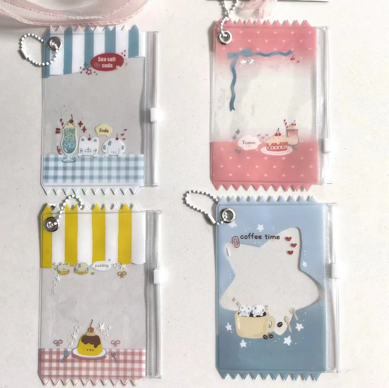 Wholesale Supply Of New Beverage Candy Bag Card Holder Photo Card Pendant Card Holder 3 Inch Small Card Storage display picture 25