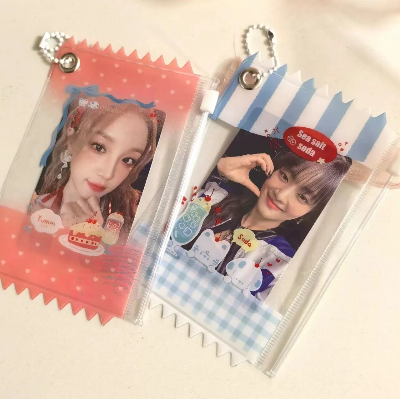 Wholesale Supply Of New Beverage Candy Bag Card Holder Photo Card Pendant Card Holder 3 Inch Small Card Storage display picture 33