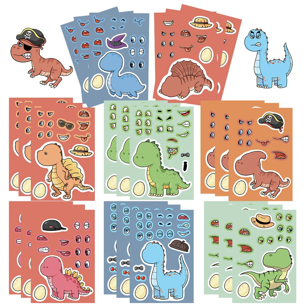 8 Original Dinosaur World Tyrannosaurus Rex Stickers Hands-on DIY Hand Account Phone Case Decoration  Wholesale Waterproof display picture 4