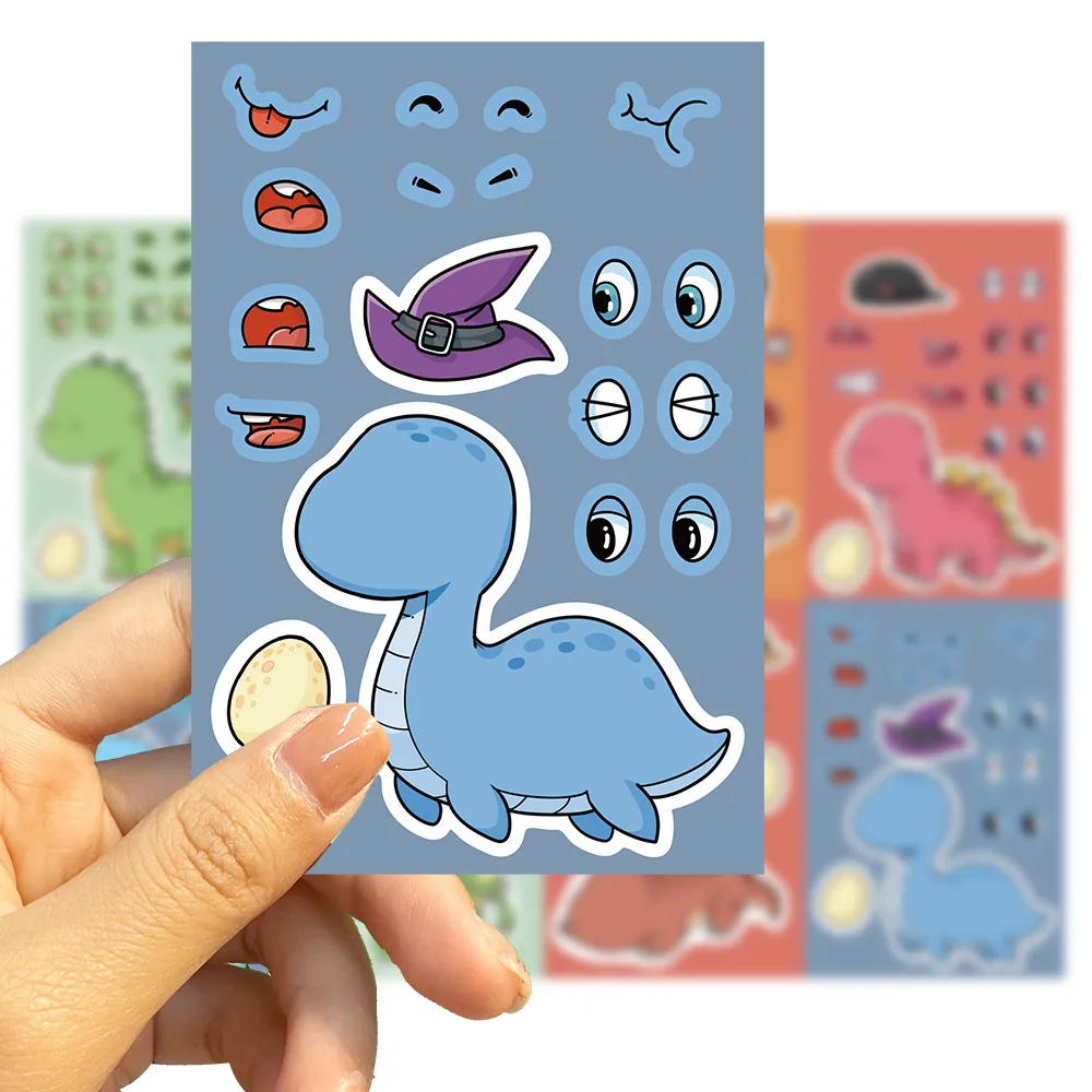 8 Original Dinosaur World Tyrannosaurus Rex Stickers Hands-on DIY Hand Account Phone Case Decoration  Wholesale Waterproof display picture 3