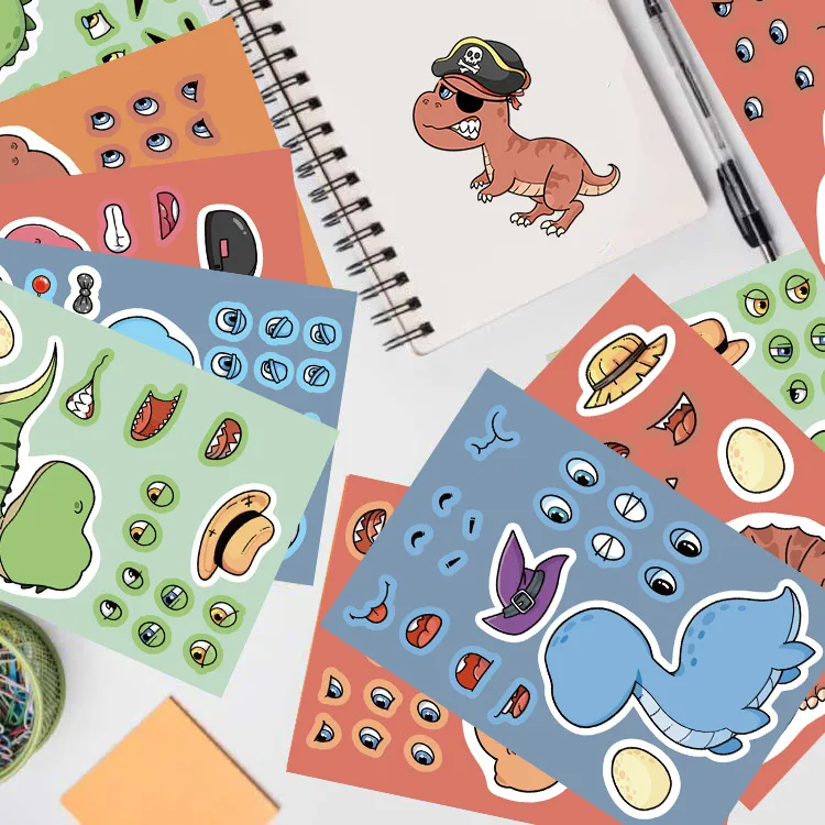 8 Original Dinosaur World Tyrannosaurus Rex Stickers Hands-on DIY Hand Account Phone Case Decoration  Wholesale Waterproof display picture 5