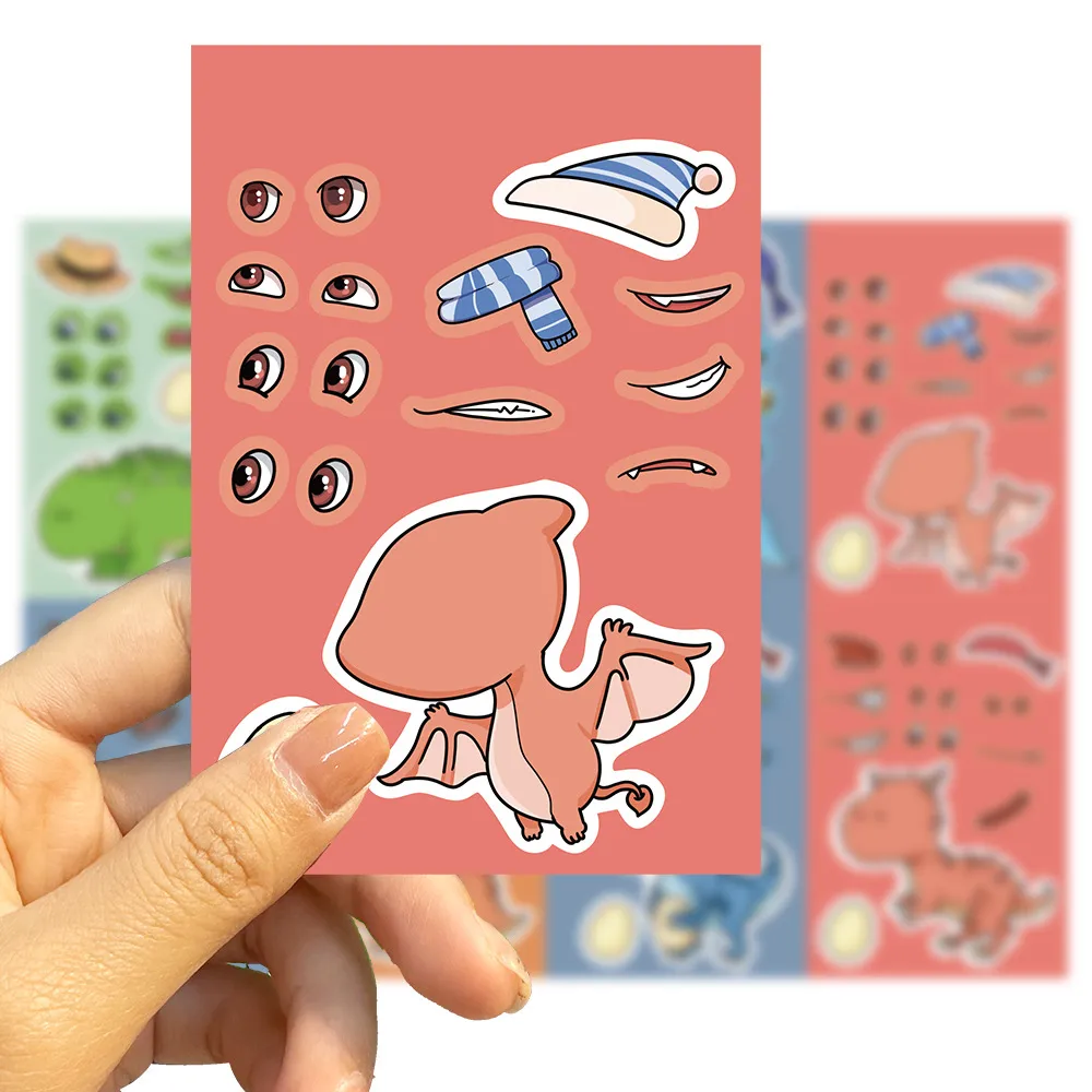 8 Original Dinosaur World Tyrannosaurus Rex Stickers Hands-on DIY Hand Account Phone Case Decoration  Wholesale Waterproof display picture 9