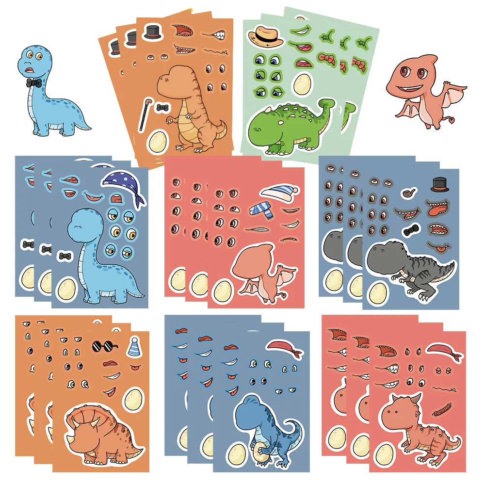 8 Original Dinosaur World Tyrannosaurus Rex Stickers Hands-on DIY Hand Account Phone Case Decoration  Wholesale Waterproof display picture 10
