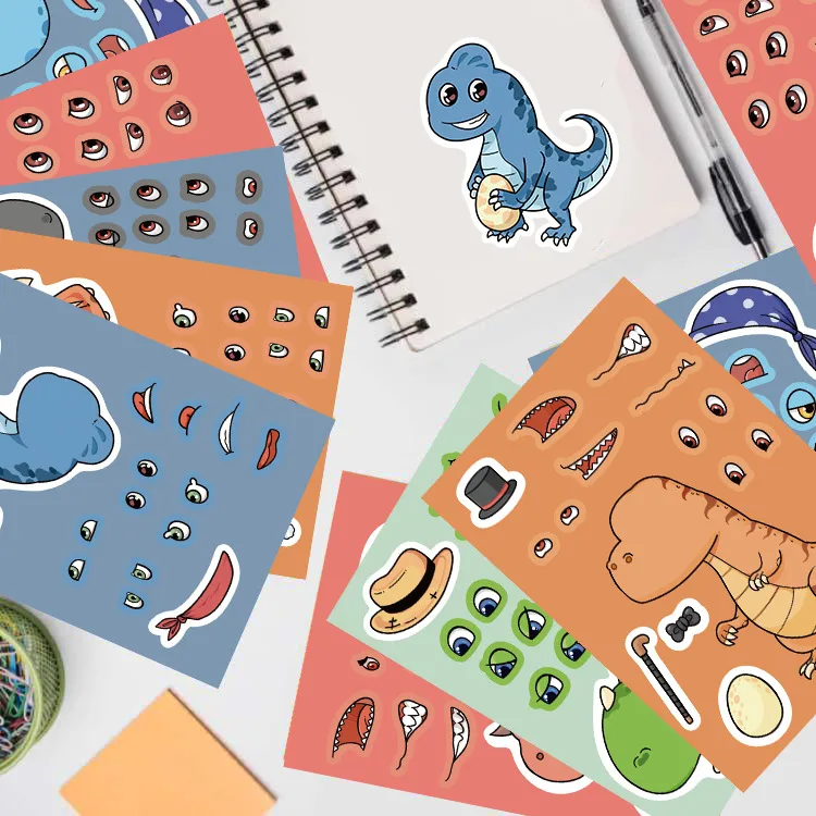8 Original Dinosaur World Tyrannosaurus Rex Stickers Hands-on DIY Hand Account Phone Case Decoration  Wholesale Waterproof display picture 11