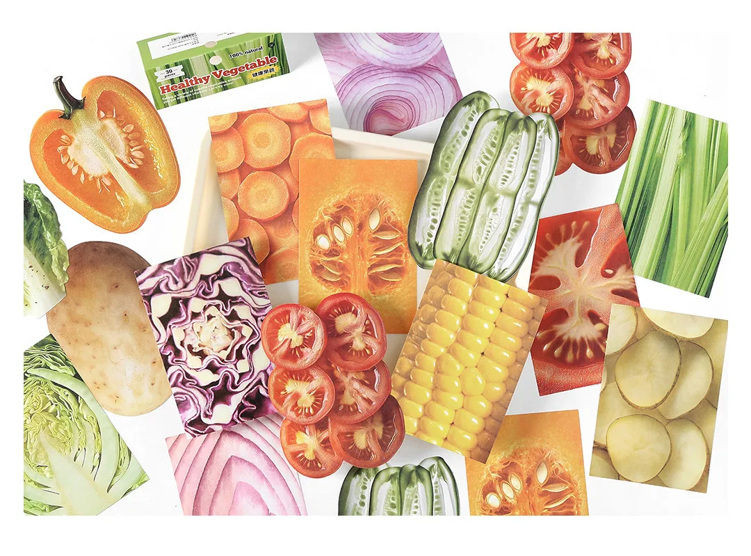 Infeel.Me Writing Paper Material Pack Food Diary Series Food Theme Handbook Base Message Note Paper display picture 5