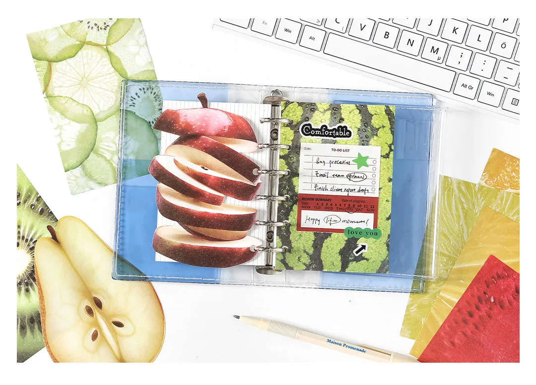Infeel.Me Writing Paper Material Pack Food Diary Series Food Theme Handbook Base Message Note Paper display picture 12