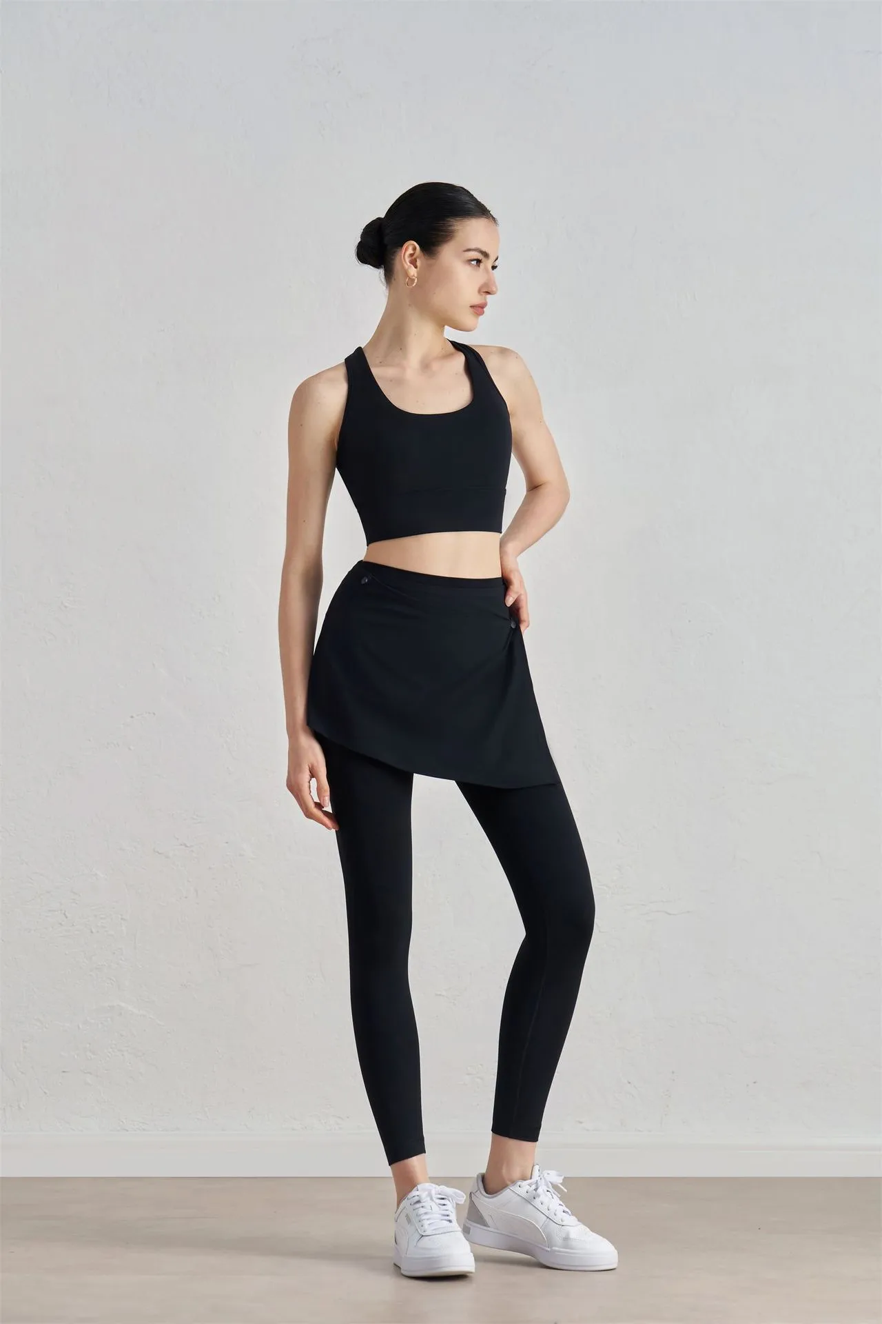 One-piece Outer Wear Sports Yoga Hip Covering Skirt Fitness Dance Anti-embarrassment Fart Curtain Outdoor Running Base Skirt display picture 8
