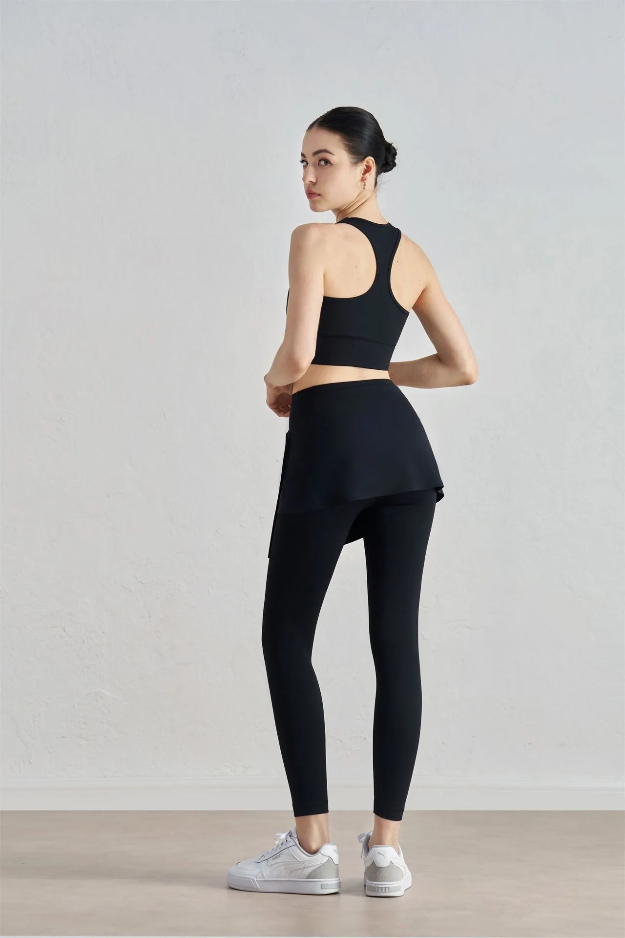 One-piece Outer Wear Sports Yoga Hip Covering Skirt Fitness Dance Anti-embarrassment Fart Curtain Outdoor Running Base Skirt display picture 9