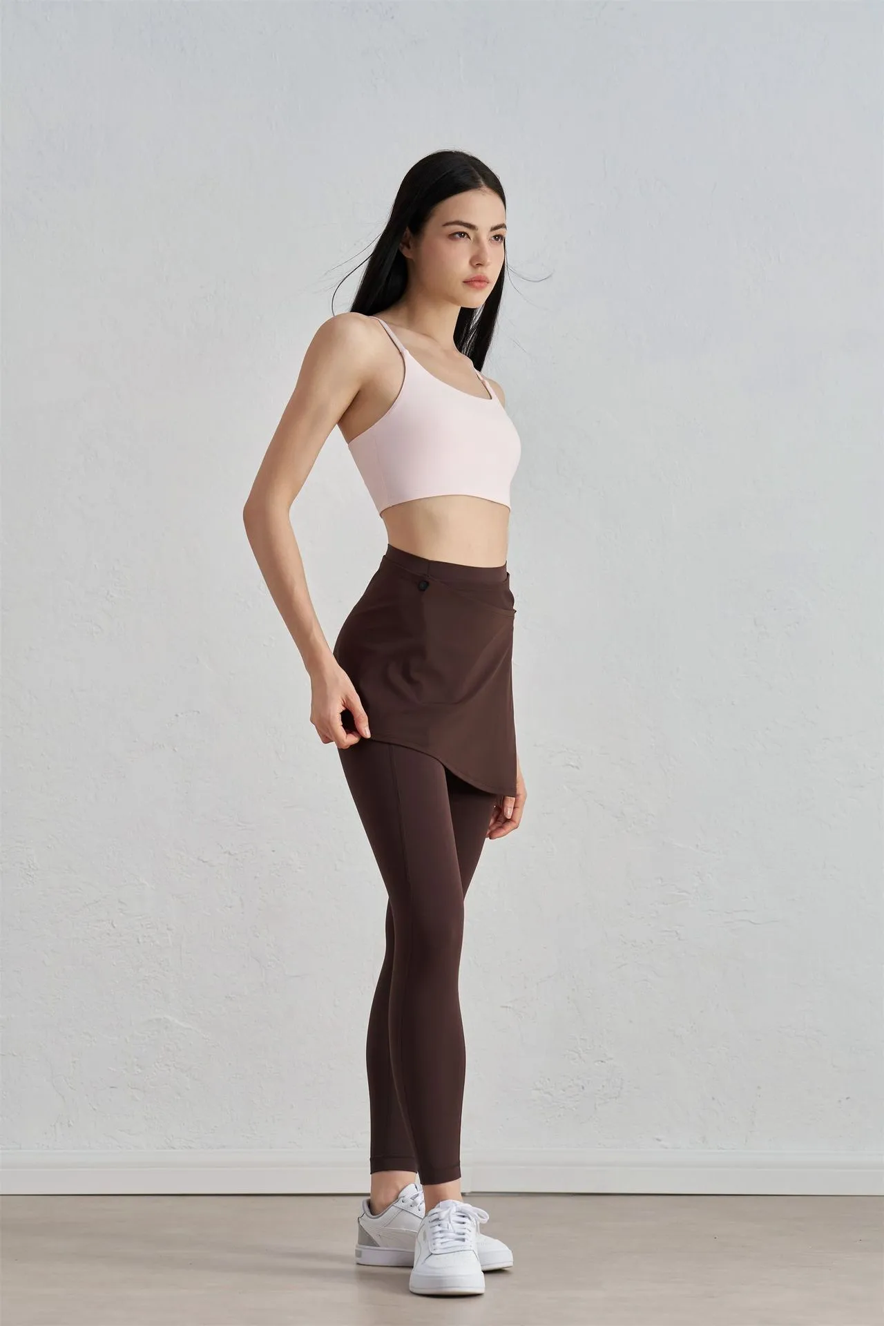 One-piece Outer Wear Sports Yoga Hip Covering Skirt Fitness Dance Anti-embarrassment Fart Curtain Outdoor Running Base Skirt display picture 10