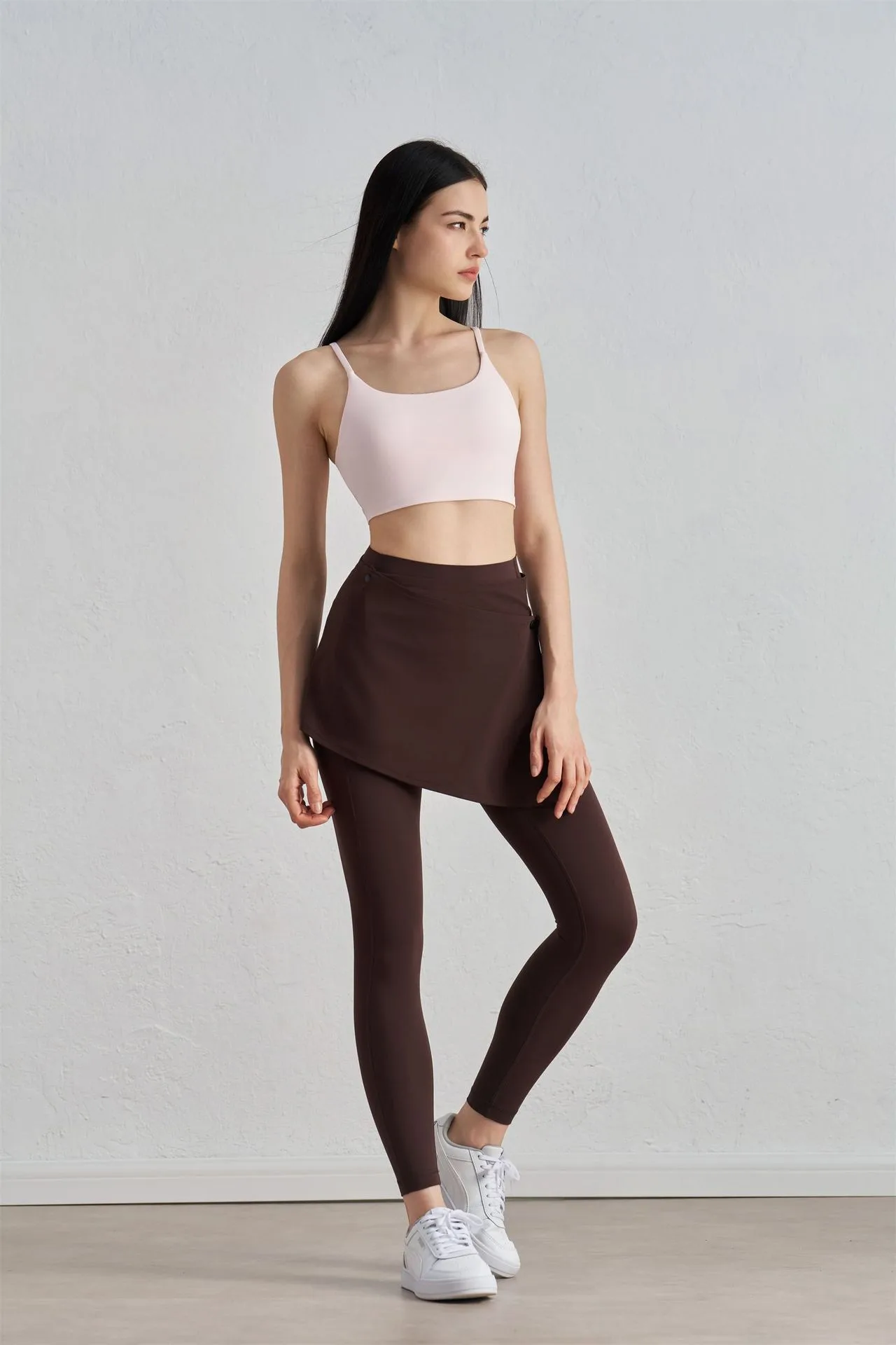 One-piece Outer Wear Sports Yoga Hip Covering Skirt Fitness Dance Anti-embarrassment Fart Curtain Outdoor Running Base Skirt display picture 11