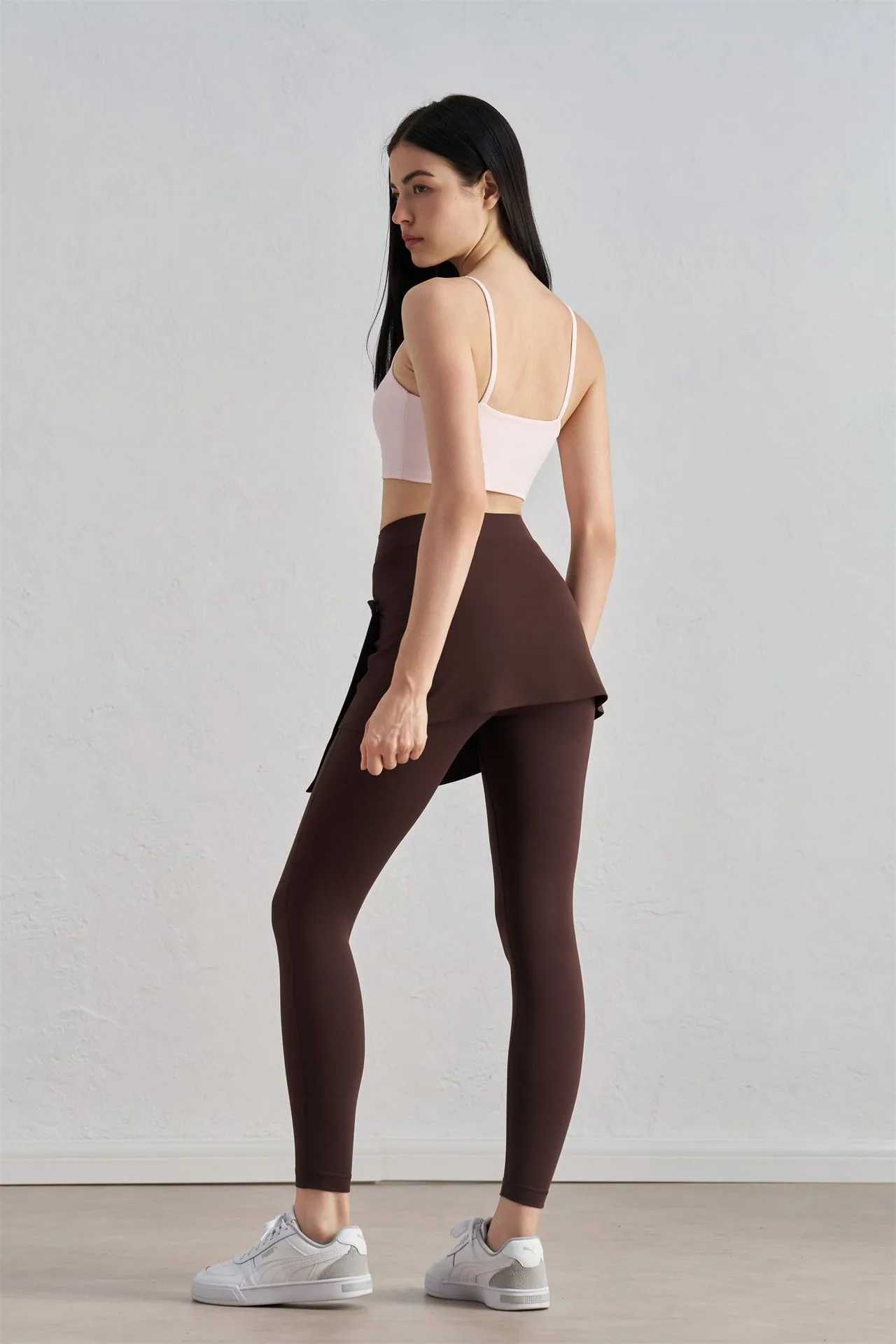 One-piece Outer Wear Sports Yoga Hip Covering Skirt Fitness Dance Anti-embarrassment Fart Curtain Outdoor Running Base Skirt display picture 12