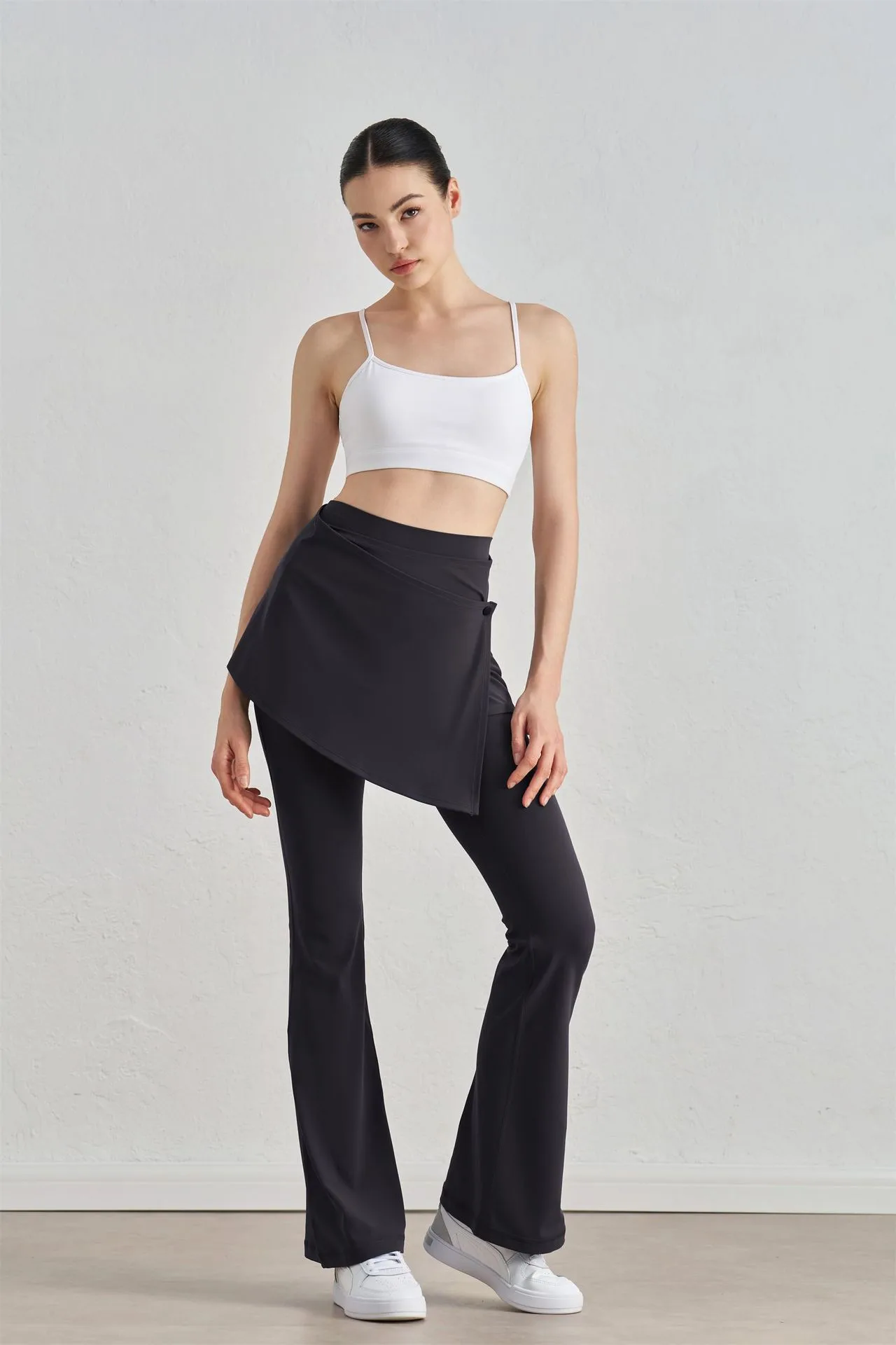 One-piece Outer Wear Sports Yoga Hip Covering Skirt Fitness Dance Anti-embarrassment Fart Curtain Outdoor Running Base Skirt display picture 13