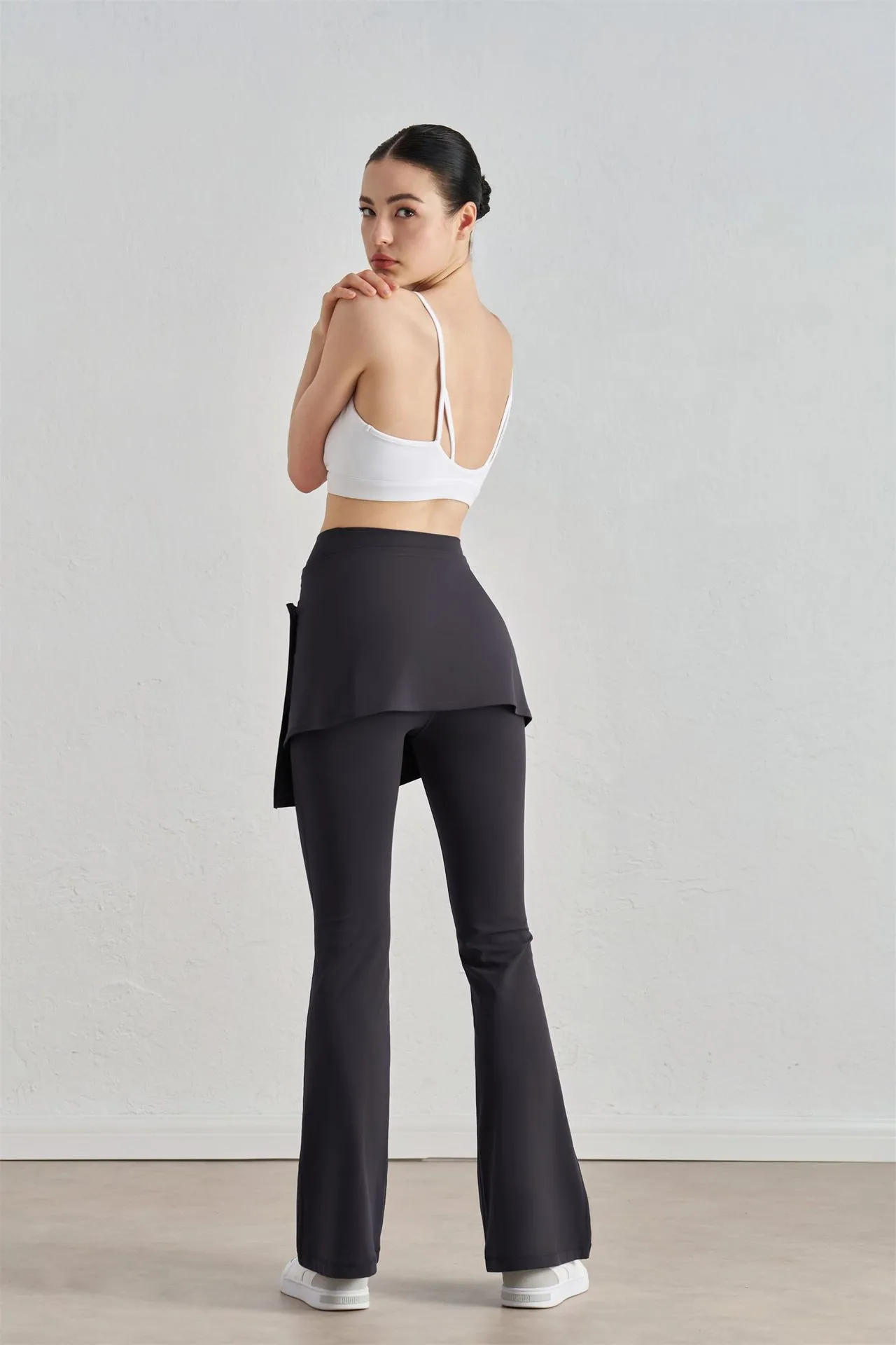 One-piece Outer Wear Sports Yoga Hip Covering Skirt Fitness Dance Anti-embarrassment Fart Curtain Outdoor Running Base Skirt display picture 15