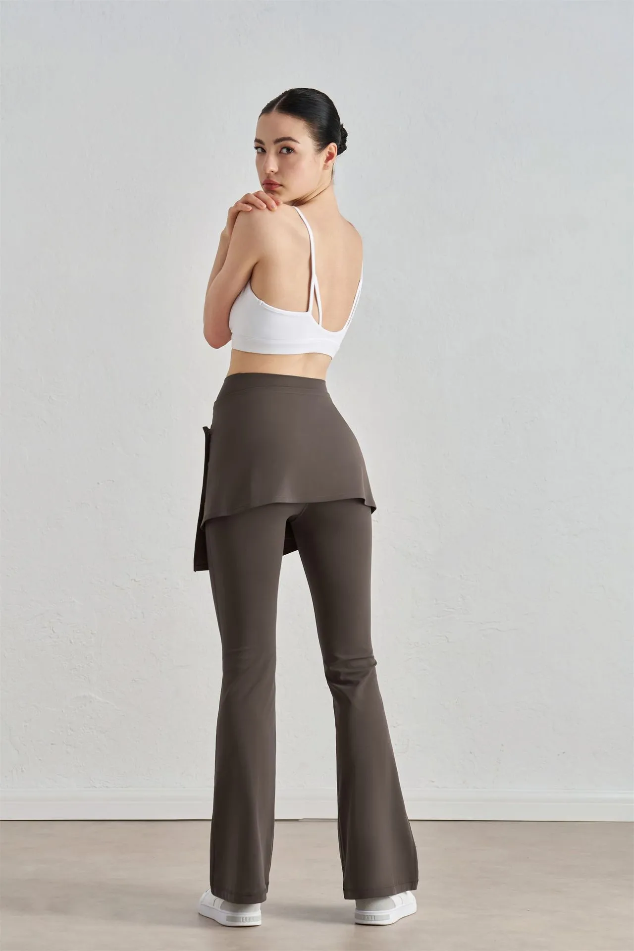 One-piece Outer Wear Sports Yoga Hip Covering Skirt Fitness Dance Anti-embarrassment Fart Curtain Outdoor Running Base Skirt display picture 18