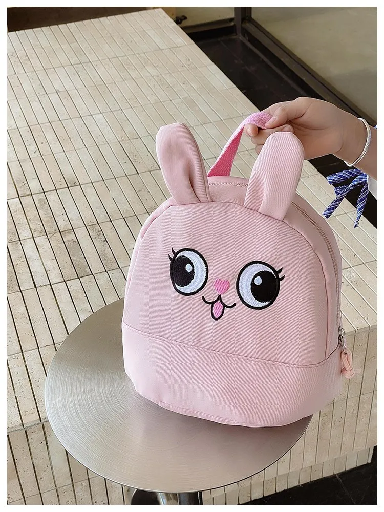 Kid'S Nylon Animal Cartoon Cute Square Zipper Functional Backpack display picture 3