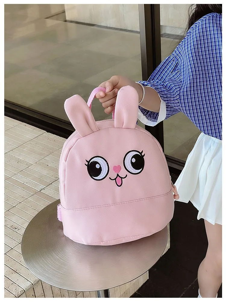 Kid'S Nylon Animal Cartoon Cute Square Zipper Functional Backpack display picture 1