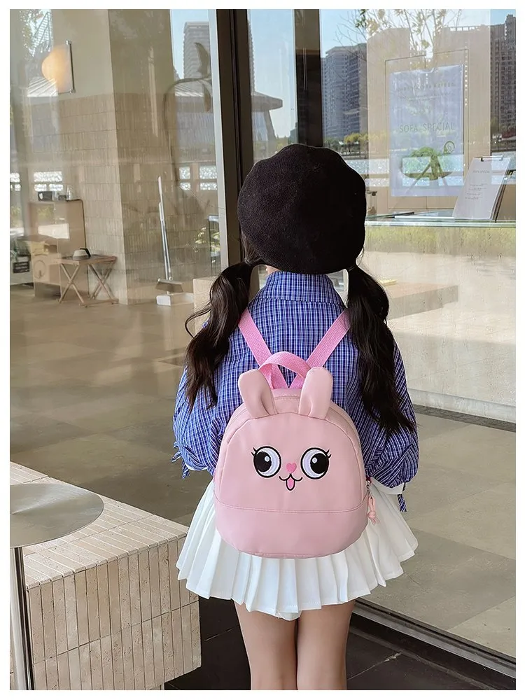 Kid'S Nylon Animal Cartoon Cute Square Zipper Functional Backpack display picture 16