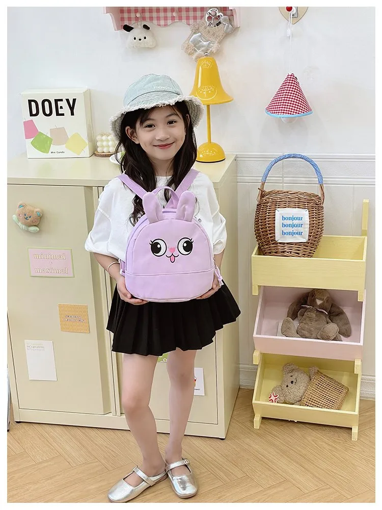 Kid'S Nylon Animal Cartoon Cute Square Zipper Functional Backpack display picture 13